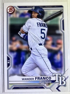 2021 Bowman Wander Franco Prospect Paper #BP-57 Tampa Bay Rays (a) - Picture 1 of 2