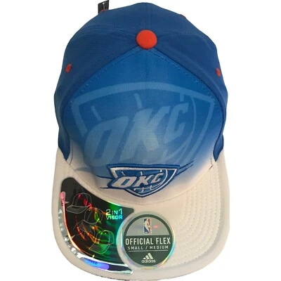 Oklahoma City Thunder NBA Adidas Climalite Tonal Draft L/XL Flexfit Cap Hat $26 - Image 1 of 4