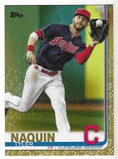 Tyler Naquin 2019 TOPPS MLB SERIES TWO GOLD BORDER PARALLEL CARD #535 Indians SP