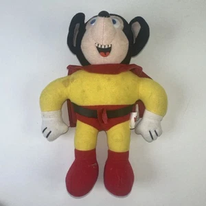 Vintage 1989 Acme Mighty Mouse 8.5 Inch Cartoon Plush Viacom International - Picture 1 of 8
