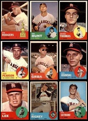 1963 Topps Los Angeles Angels Near Team Set 6.5 - EX/MT+ 7094614 (17 / 36 cards) - Image 1 of 2