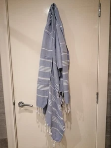 Turkish Pestemal Haman Towel - Light Blue - Picture 1 of 1