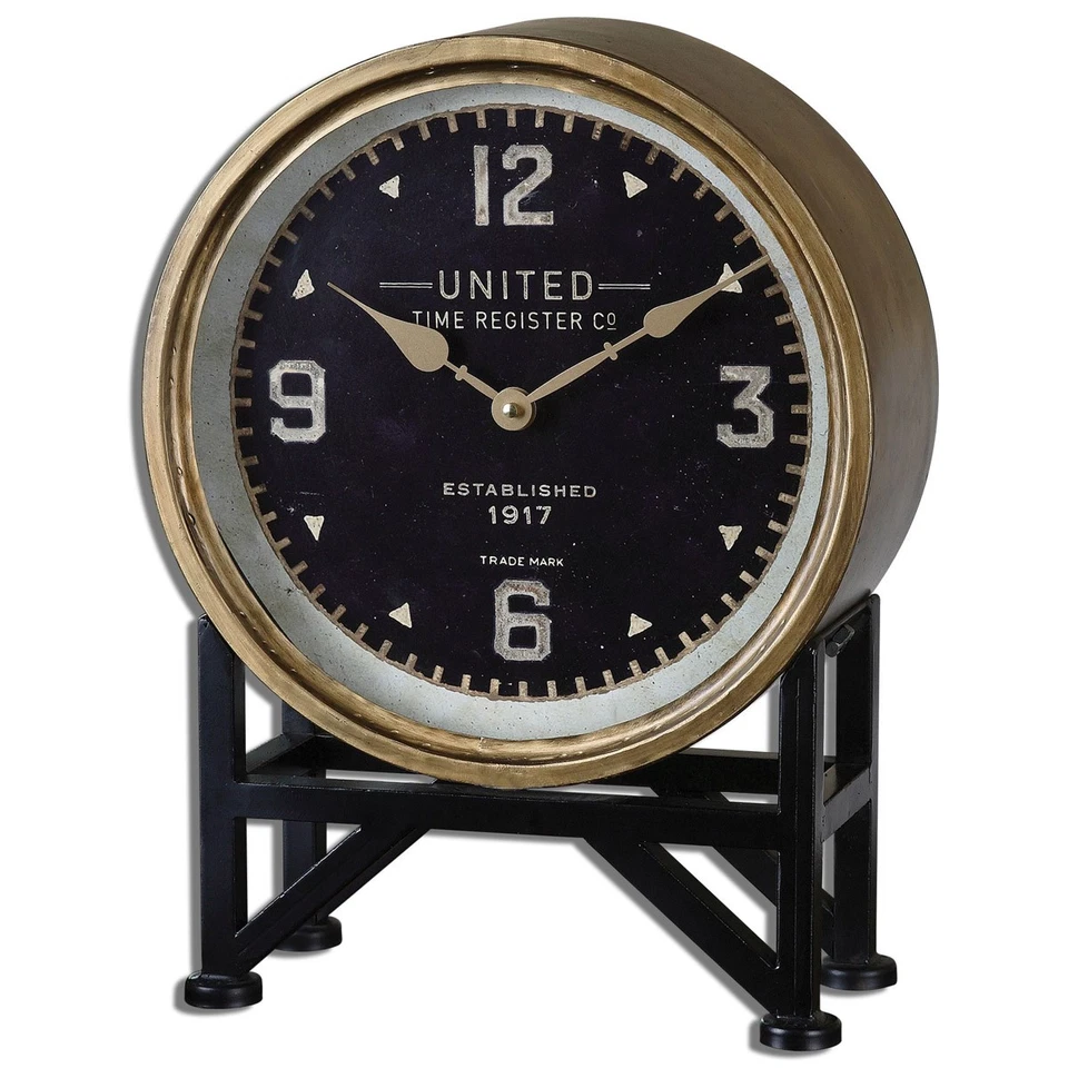 Uttermost 06094 Shyam 16 X 12 inch Table Clock - Image 1 of 1