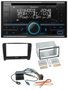 Kenwood CD 2DIN DAB USB MP3 Bluetooth Autoradio für Audi TT (06-14) Quadlock - Bild 1 von 8