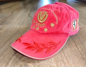 Vintage 2002 Ferrari Formula 1 Michael Schumacher 5 Times World Champion Cap Hat - Picture 1 of 23