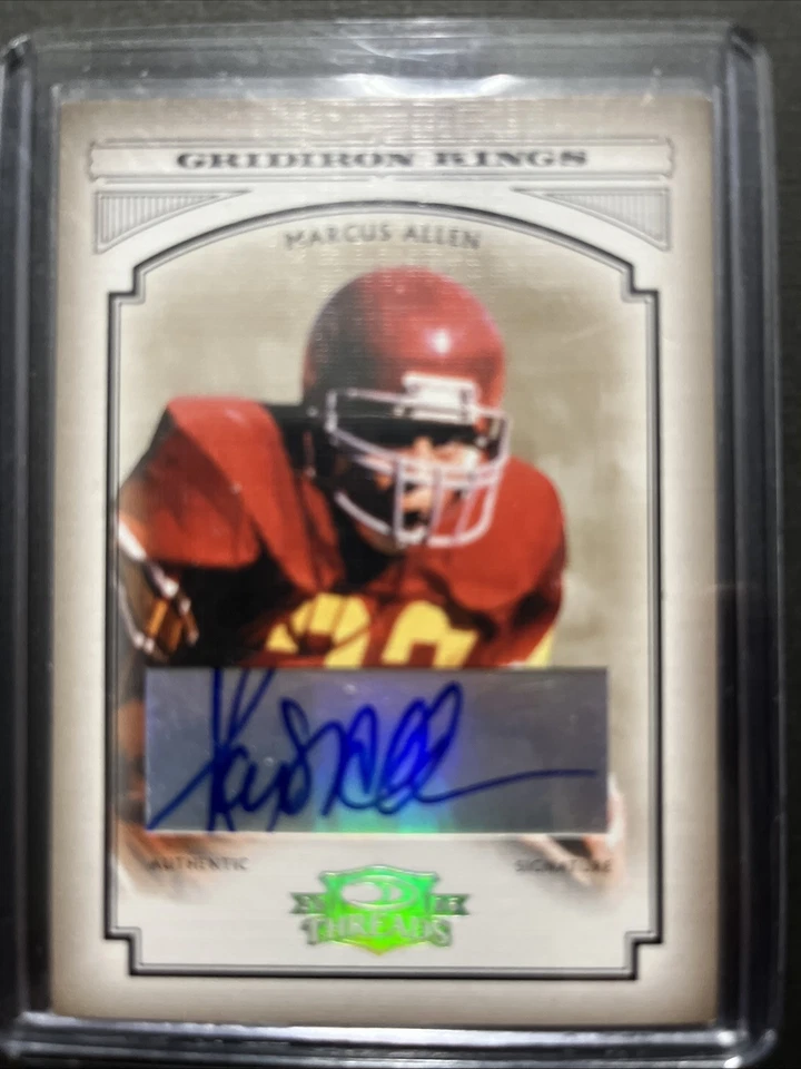 Marcus Allen 2006 Donruss Threads College Gridiron Kings AUTO USC Trojans READ - Image 1 of 3