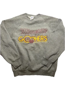 Vintage University of Minnesota Golden Gophers Sweatshirt mit Rundhalsausschnitt lila Large - Bild 1 von 3