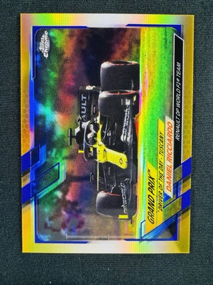 2021 Daniel Ricciardo Gold / Purple Refractor Topps Chrome #100 Formula 1 F1  - Image 1 of 2