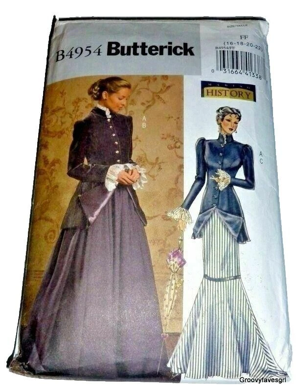 Victorian Edwardian Gibson Girl 1910s Titanic Costume Sewing PATTERN 16-22 LARP - Image 1 of 4