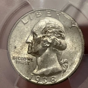 1938-P Washington Quarter PCGS AU58 - Picture 1 of 6