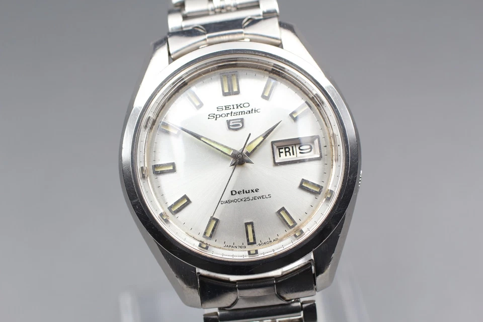 [Near MINT] Vintage 1966 SEIKO SPORTSMATIC5 DX 7619-9060 25J AT Mens Watch JAPAN - Image 1 of 4