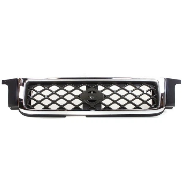 Fits 99 00 01 Pathfinder SE Front Grill Grille Assembly Chrome Shell Gray Insert - Imagem 1 de 4