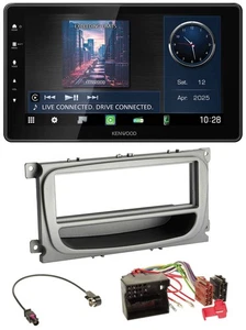 Kenwood MP3 Bluetooth USB DAB Autoradio für Ford Focus Galaxy C-Max ab 2007 silb - Bild 1 von 10