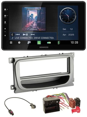 Kenwood MP3 Bluetooth USB DAB Autoradio für Ford Focus Galaxy C-Max ab 2007 silb - Bild 1 von 4