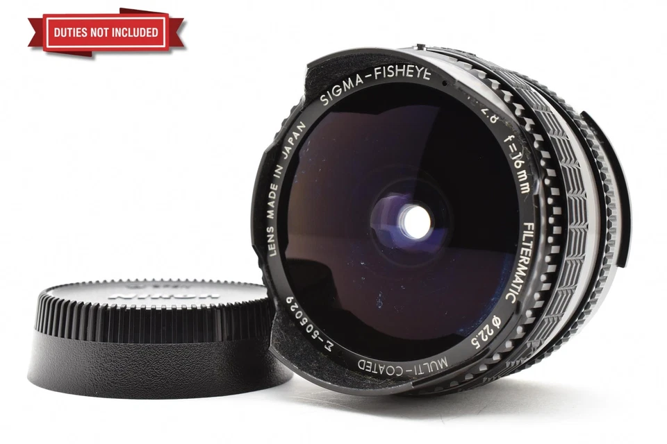 [Near MINT] Sigma Fisheye Filtermatic 16mm f2.8 MC Lens For Nikon F  From JAPAN - Image 1 of 4