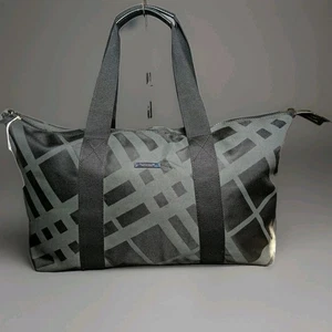 BURBERRY DUFT KARIERT CANVAS DUFFLE WEEKENDER BEUTELTASCHE IN SCHWARZ - Bild 1 von 15