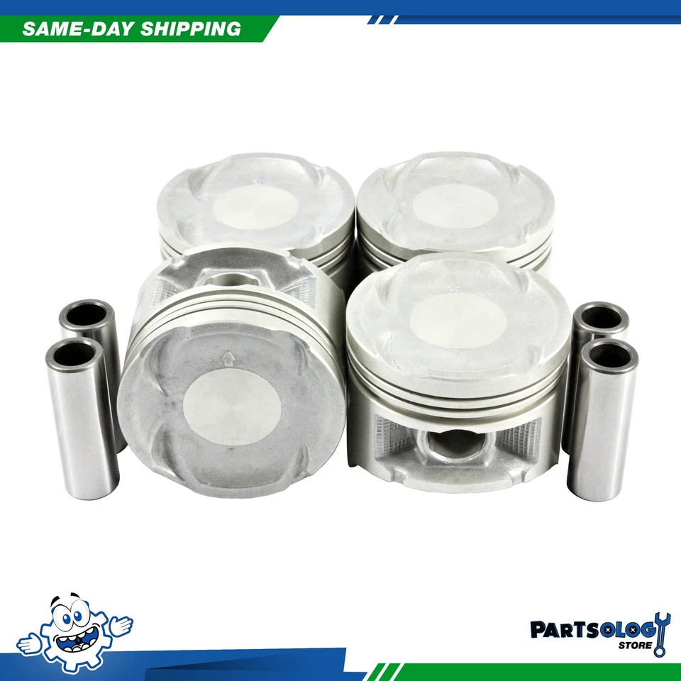 DNJ P296A 标准 完整活塞套装适用于 92 - 95 本田 Civic del Sol 1.6L SOHC — 第 1/1 张图片