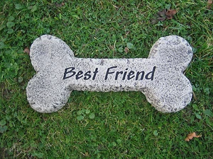 Dogs Bone Memorial Plaque. - Picture 1 of 5