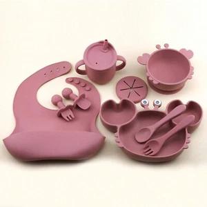 L&I 9-Piece Silicone Baby Feeding Set BPA-Free Leakproof & Eco-Friendly Toddler - Picture 1 of 5