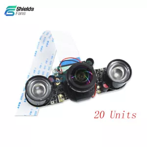 20 Units OV5647 Camera 5MP 175° Fish Eye IR CUT Night Vision For Raspberry Pi - Foto 1 di 4