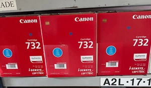 Original Canon Cartridge 732 CYAN 6262B011 x3 Restposten - Bild 1 von 1