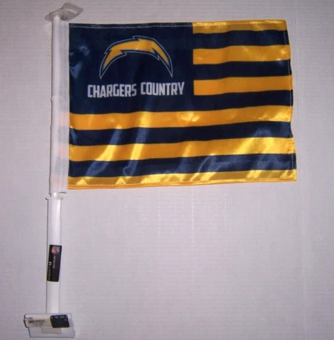 LOS ANGELES CHARGERS COUNTRY nation 11X14 CAR flag GENUINE NFL Licensed US Cover