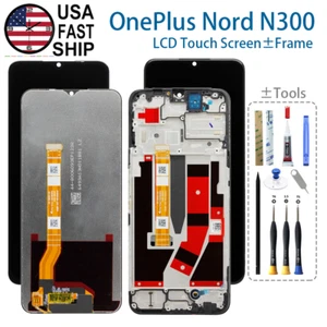 New Digitizer Touch LCD Display Screen ± Frame Assembly For OnePlus Nord N300 5G - Picture 1 of 10
