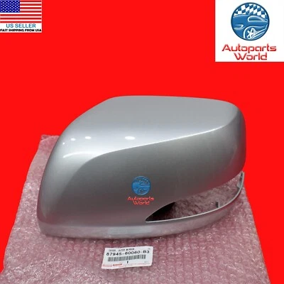 CUBIERTA DE ESPEJO RETROVISOR PLATA PLATINO DRIVER ORIGINAL OEM LEXUS 10-19 GX460 87945-60060-B3 Foto 1 de 2
