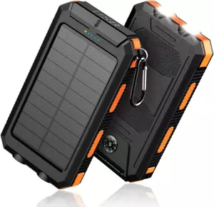 Solar Charger Power Bank 20000mAh Portable Charger Power Bank External Battery - Picture 1 of 50