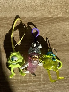 Vintage DISNEY PIXAR MONSTERS INC BOO KEYCHAIN 2001 Spin Master Toys & Mike - Picture 1 of 22