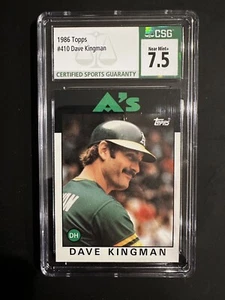 1986 Topps Star Dave Kingman Graded Baseball Card #410 - Picture 1 of 2