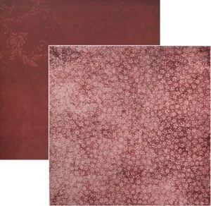 Flowers & Texture, red, DS scrapbook paper - Scrappin Sports #1098 - Picture 1 of 2
