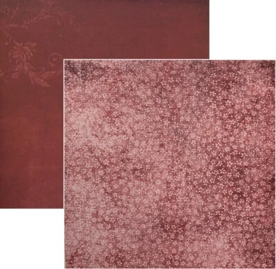 Flowers & Texture, red, DS scrapbook paper - Scrappin Sports #1098 - Image 1 of 2
