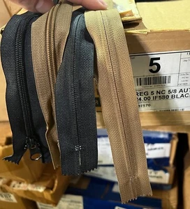 IDEAL Military Spec Zippers #5 Black, Coyote 498, Green Assorted Size 23”-26” - Picture 1 of 21