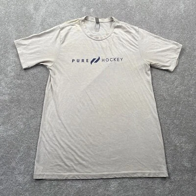 Camiseta Pure Hockey Calce Clásico Cuello Redondo Para Hombre Talla M Beige Mangas Cortas Foto 1 de 4
