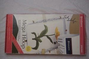 Embroidery Mega Hoop Husqvarna Viking Clips Template - no cd-rom or instructions - Picture 1 of 18