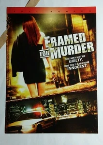 FRAMED FOR MURDER MOVIE 5x7 FLYER MINI POSTER (NOT A movie ) - Picture 1 of 1