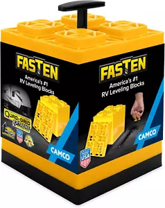 Fasten Camper/Rv Leveling Blocks - Features Interlocking Design for Customizable - Picture 1 of 12