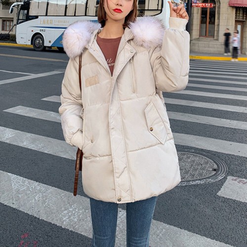 VETEMENTS Cappotto invernale grande lana collo cotone abbigliamento donna ragazza pile cerniera