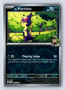 Pokemon - Journey Together - 96/159 - N's Purrloin - Reverse Holo - Picture 1 of 2