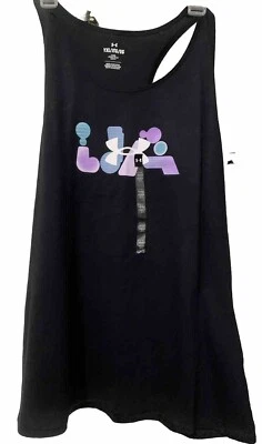 Under Armour Bubble Abbreviation Tank Black Youth Size XL Brand New With Tags - Image 1 of 4