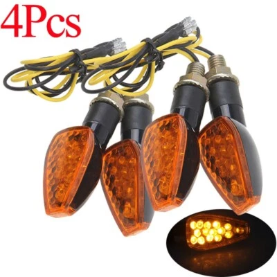 4X LED Black Plastic Turn Signal Light for Yamaha FZ8 Raider Raider S Road Star - Image 1 of 4