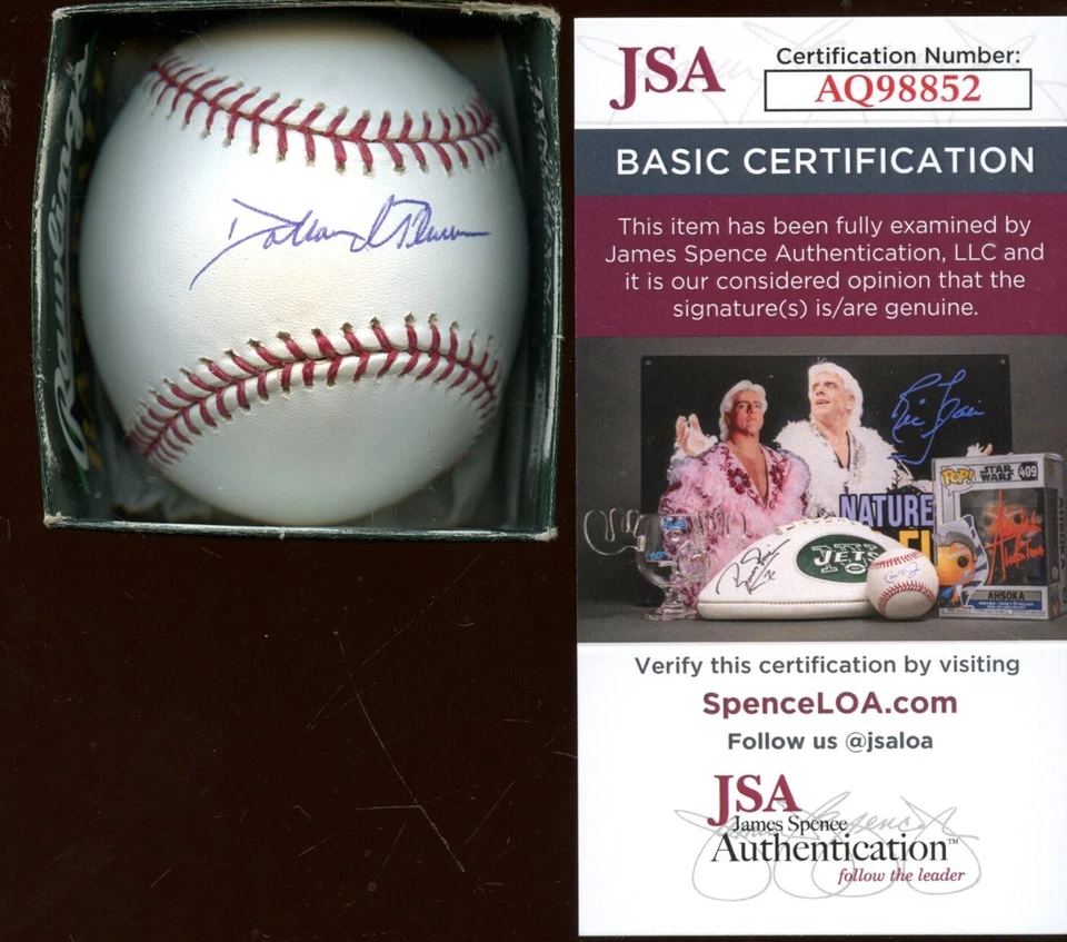 Dallas McPherson Firmado Únicamente Oficial MLB Selig Béisbol Certificado JSA Foto 1 de 1