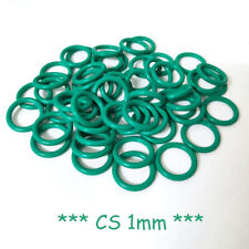O Rings - Nitrile 1,0mm Cross Section (FKM) O-Rings Green Rubber Metric