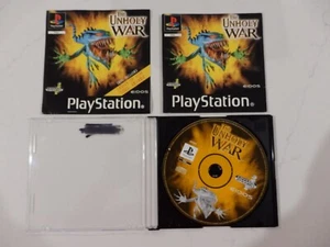 The Unholy War Sony PlayStation 1 PS1 PAL - Game Disk + Booklet + Cover Art - Picture 1 of 2