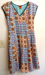 Sundance Damen buntes Kleid 100% Seide gefüttert Größe 4 - Bild 1 von 3
