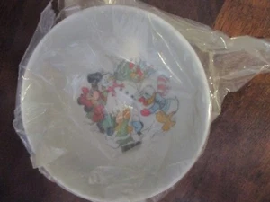 Walt Disney Productions Mickey Mouse/ Friends at Christmas Ceramic Bowl - Picture 1 of 4