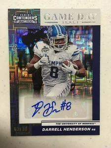 Darrell Henderson 2019 Panini Contenders Game Day Building Blocks #/10 AUTO RC - Bild 1 von 2