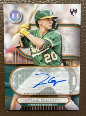 2024 Topps Tribute Zack Gelof Rookie Auto Orange /25 Athletics - Image 1 of 2