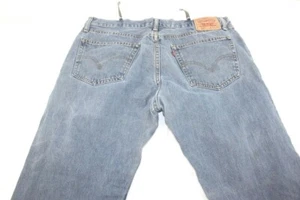 Levi's 505 Men's 38 x 32 (TAG'D as 38/34) Regular Denim Jeans -LOOSE BELT LOOPS - Picture 1 of 10
